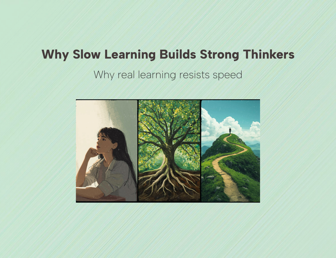 Why Slow Learning Builds Strong Thinkers
